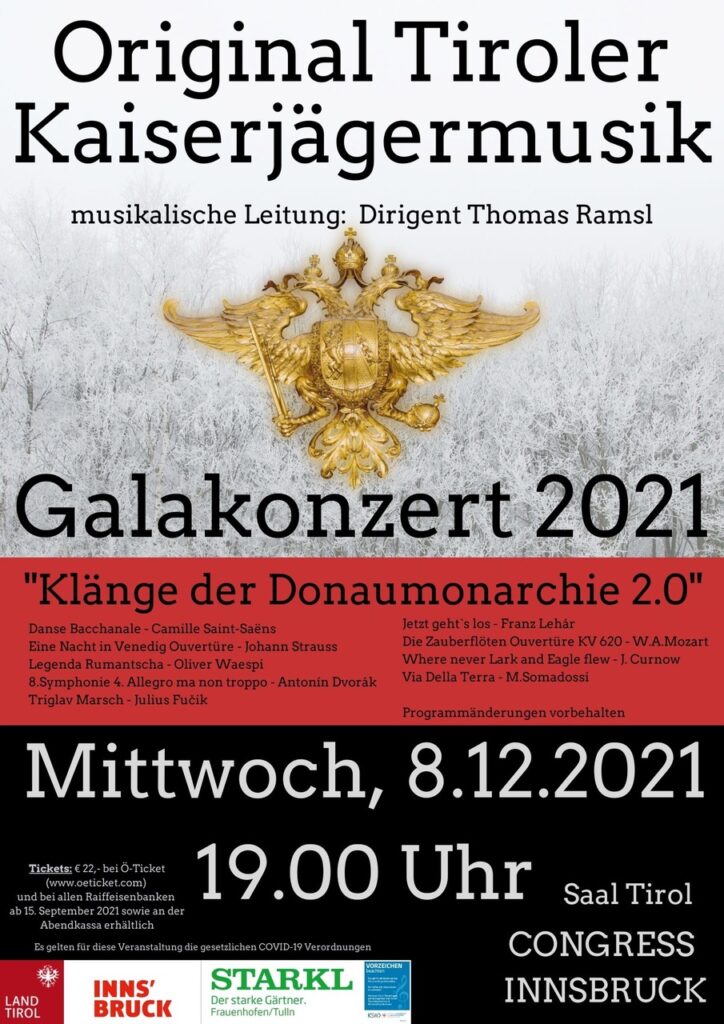 OTKM Galakonzert 2021 08.12.2021, 19:00 'Uhr Congress, Innsbruck